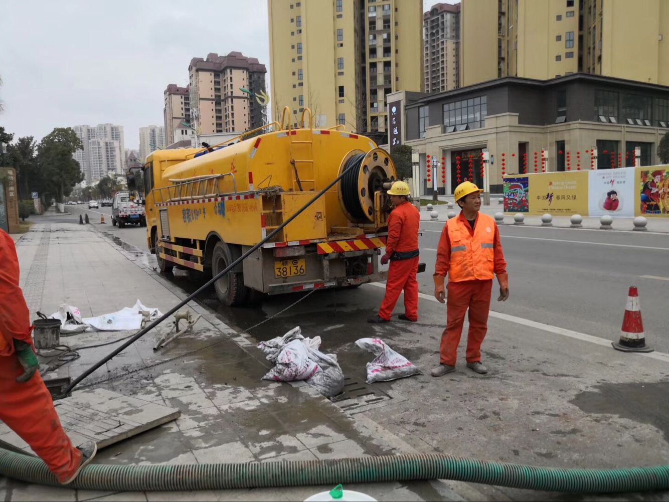 通山排污管道清淤-管道清洗